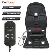 Full-Body Back Neck Waist Heated Massage Electric Vibrator Cushion Seat Car Home Office Massage Chair Mat Pad 2