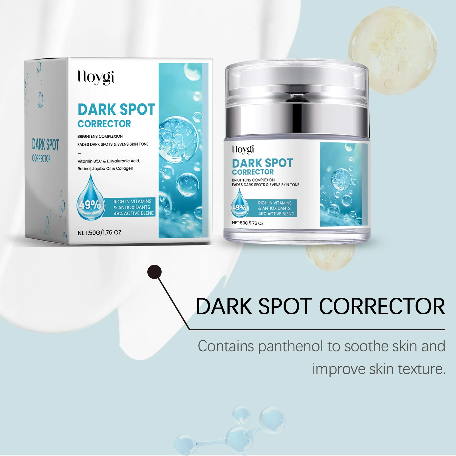 Hoygi Hydrating Face Cream Balance Skin Tone Improve Skin Elasticity Enhance Smoothness Glowing Mild Face Skin Care Cream