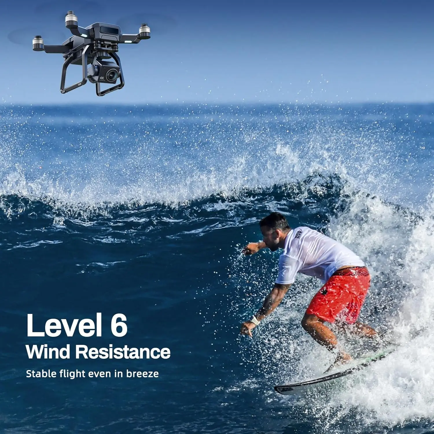 Bwine F7GB2 Drone with 4K Camera for Adults, 3-Axis Gimbal, 9800FT Transmission Range, FAA compliance, 50Mins Flight Time with 2