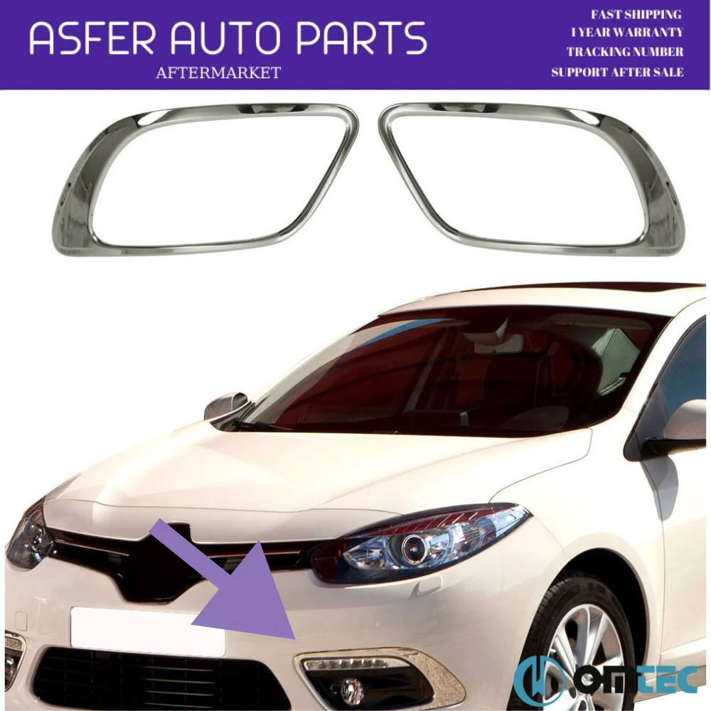 Рамка противотуманной фары правая левая хромированная защитная решетка для RENAULT FLUENCE 261A23821R 261A32113R