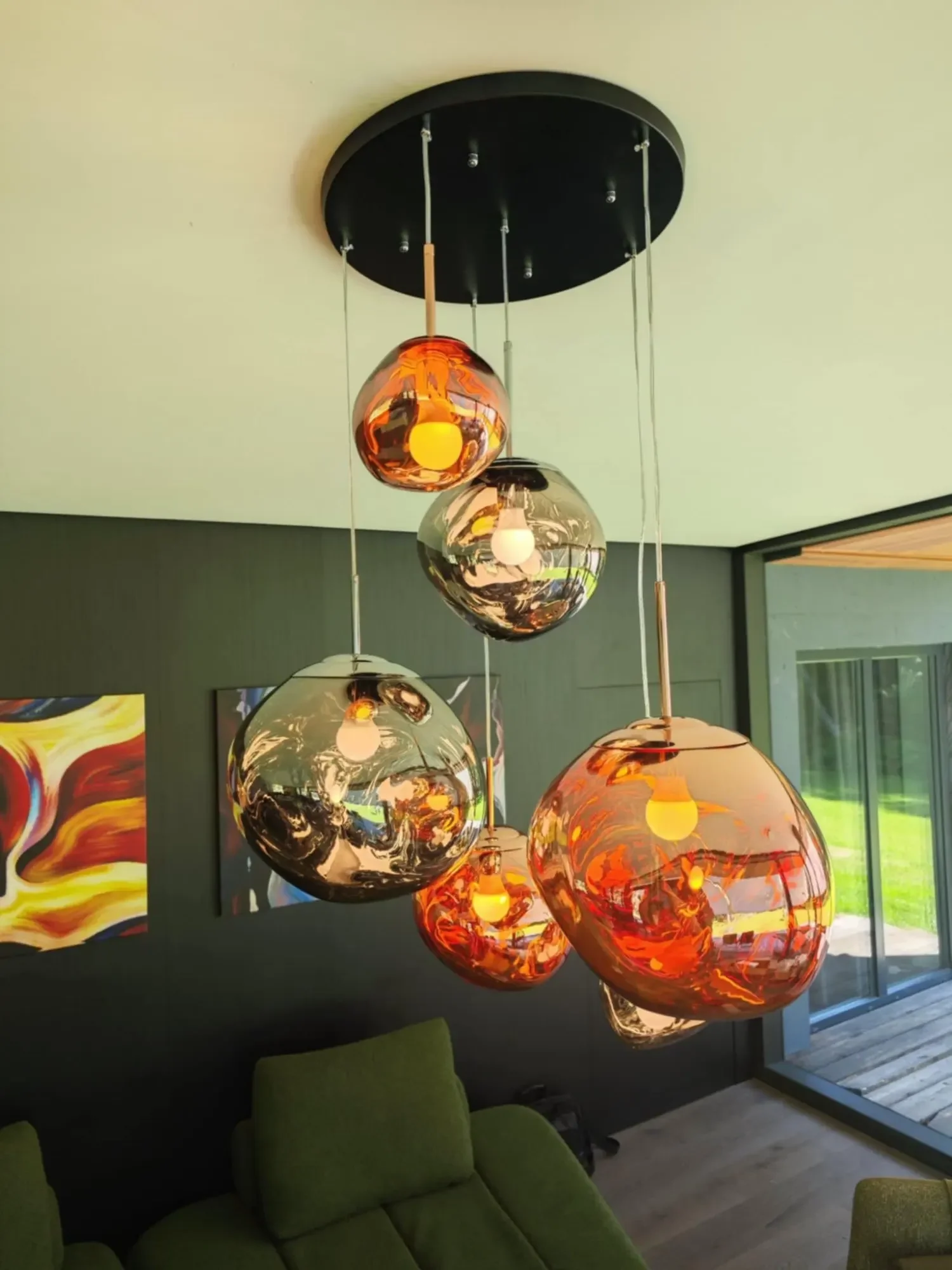 LED PVC Pendant Lights Lava Pendant Lamp