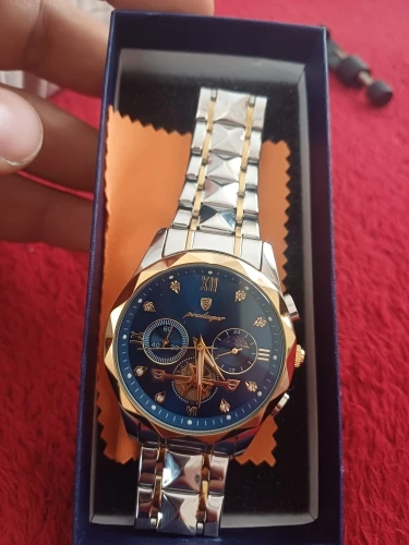 POEDAGAR Luxury Man Wristwatch Waterproof Luminous Chronograph photo review