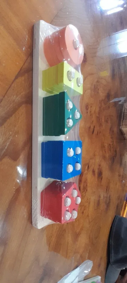 Montessori Wooden Sorting Stacking Toys Puzzle for Toddlers and Kids