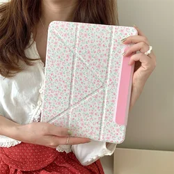 Charming Pink Floral Tablet Case for -iPad mini 6 (TR021)
