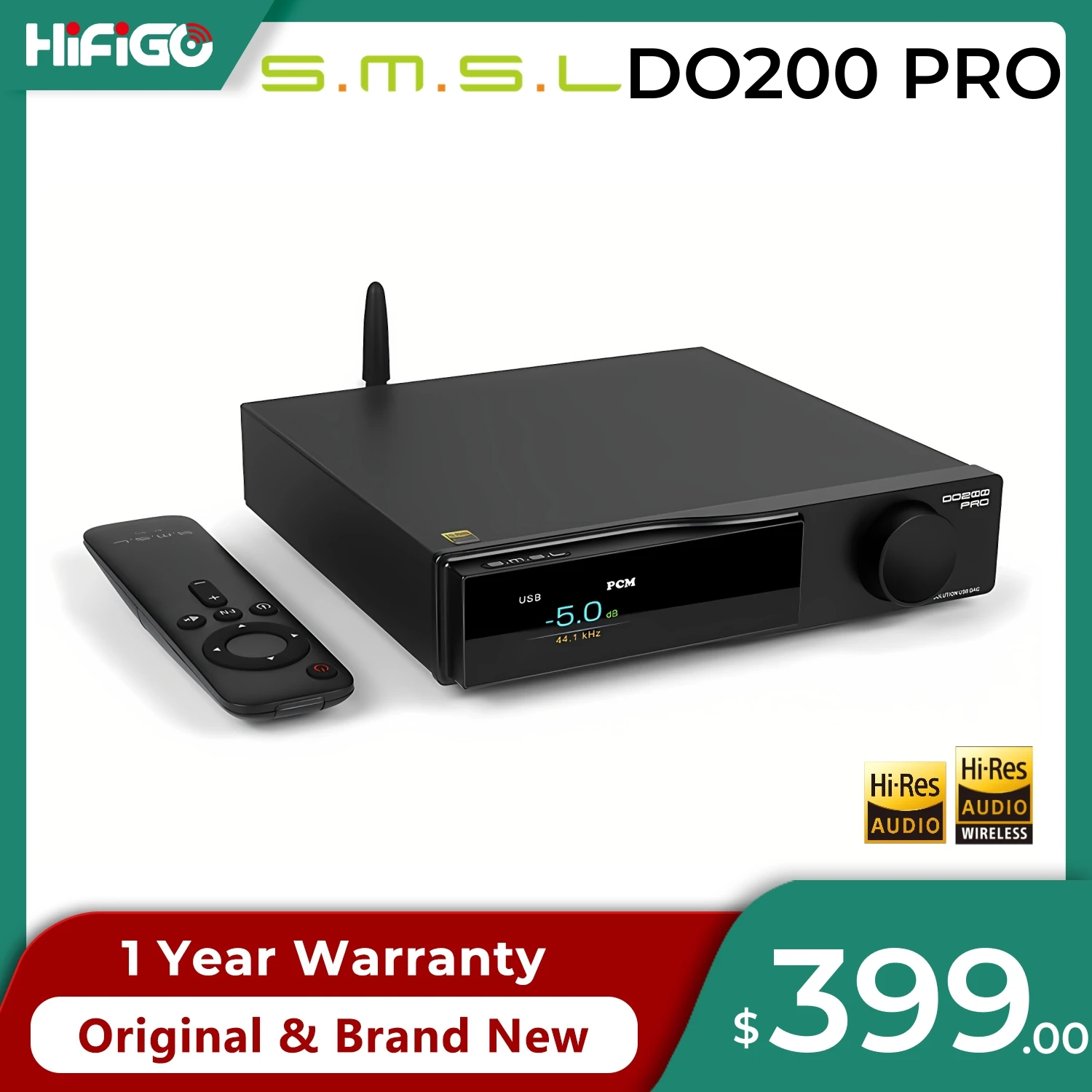 

Сбалансированный декодер SMSL DO200 PRO HiFi 12x CS43131 DAC Chips Full MQA Decoding Hi-res Pre-amp Bluetooth5.1 HDMI-ARC для переключателя PS5