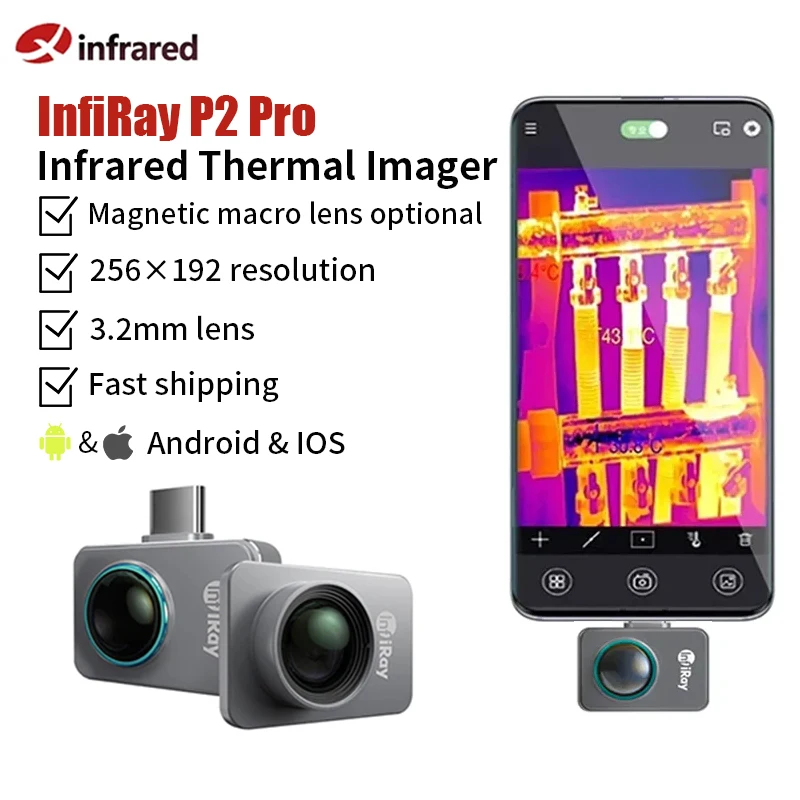 サーマルカメラ Infiray P2 Pro InfiRay P2 Pro+ Macro Thermal Camera for IOS and Android