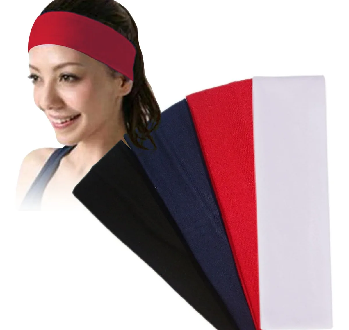 Headband Sport Valerina 12 pieces cotton hair band School