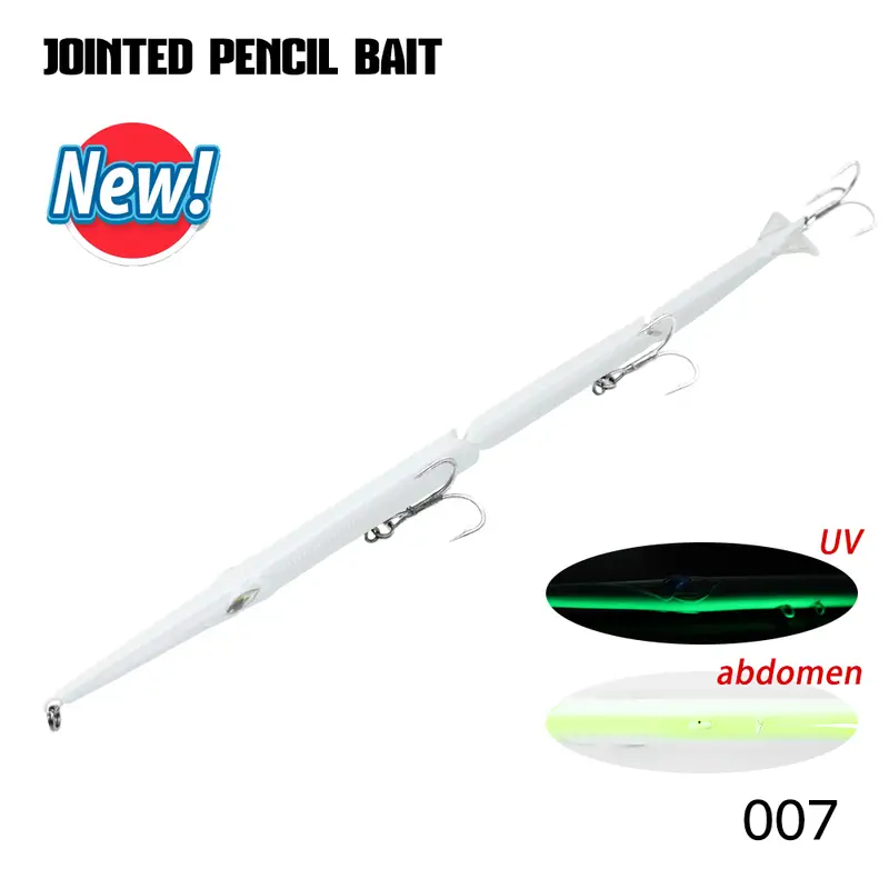 Hunthouse Jointed Pencil Bait 3 Section Fishing Lure 180mm/22g 255mm/30.6g Needle Sinking Swimbait For Bluefish Seabass Tackle - Image 11