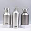 68oz Stainless Steel Water Bottle Single Wall Large Capacity Big Mouth Vacuum Flasks with Lid Cycling Drinkware Sports