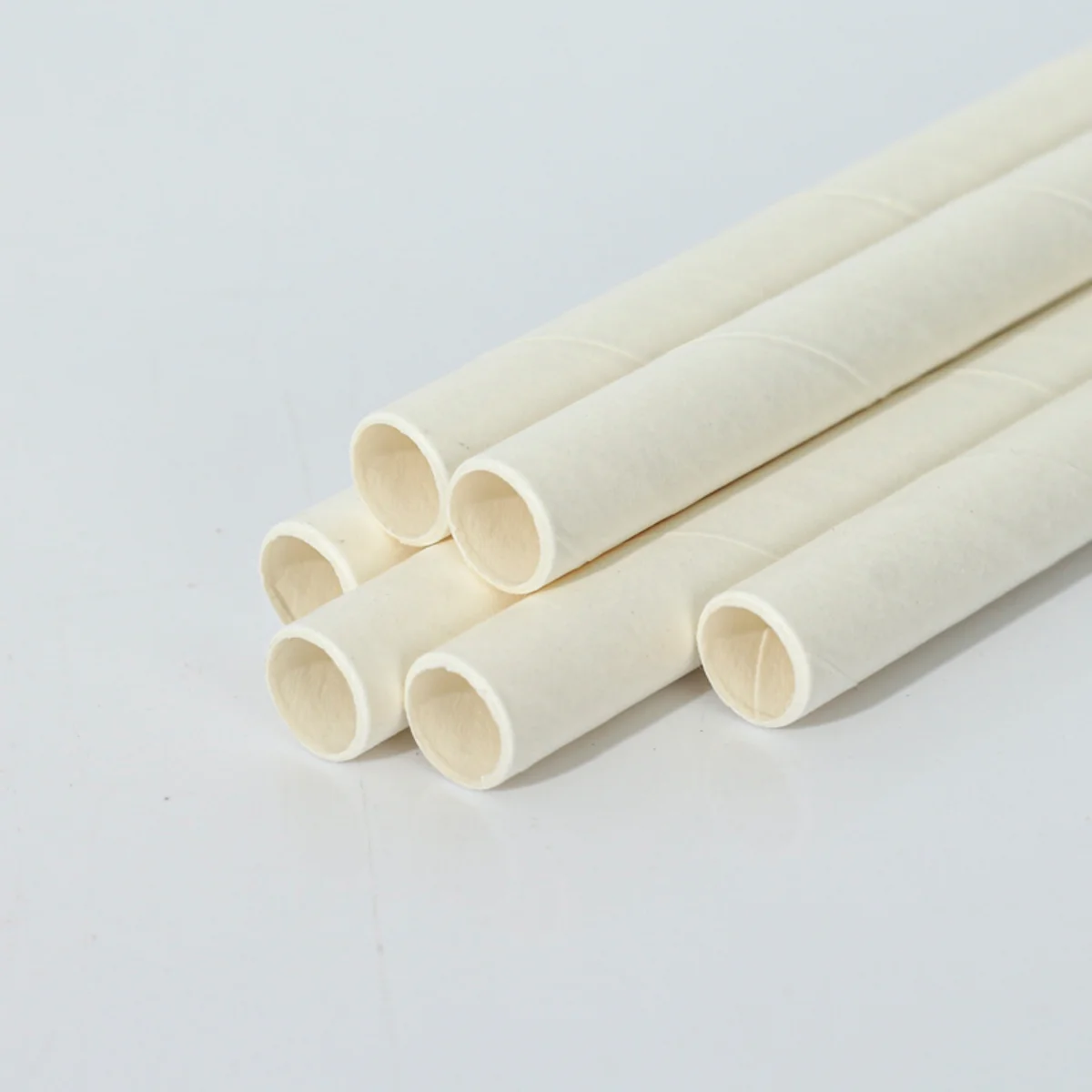 Biodegradable Jumbo Smoothie and Milkshake Paper Straws, 200mm*8mm Wide Disposable for Drink