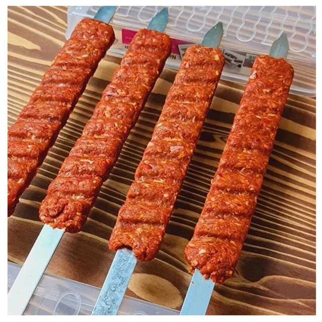 Shish Kebab Gép Barbecue Stringer Box Marhahús Zöldség Elrendezés Grill Konyha És Kiegészítők Kültéri Gát Török - Image 2