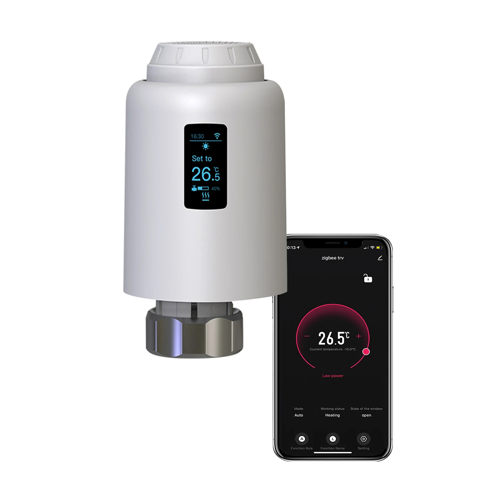 Valvola Termostatica Radiator Smart Zigbee - Controllo Da App, Vocale E Programmable, Per Riscaldamento Intelligente - Foto 5