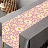 Daisy Table Runner Happy One Birthday Party Decorations Kids Favors Gifts Kitchen Dining Table Covers Girls Baby Shower Supplies 1