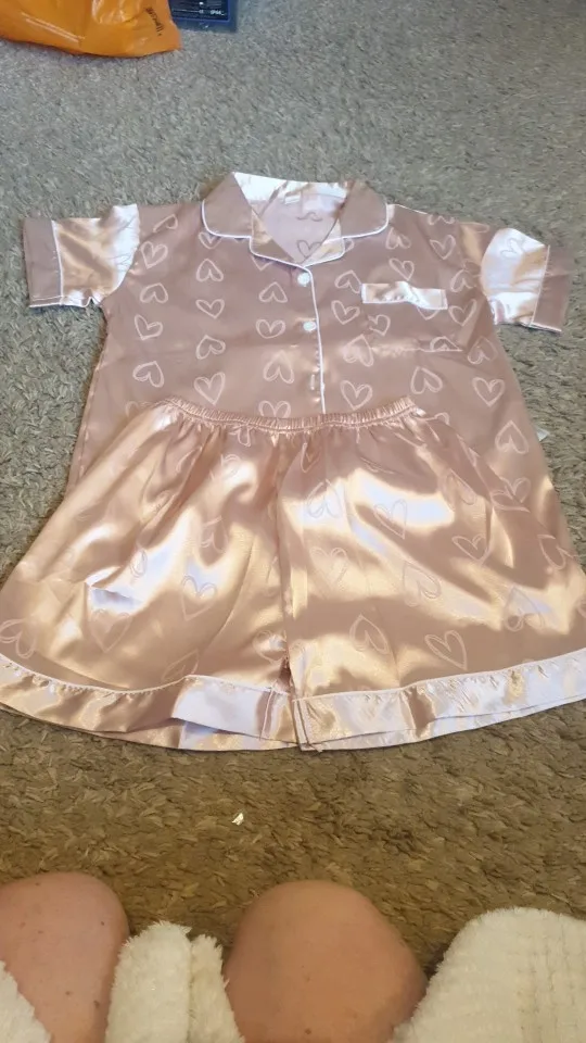 Women's Satin Pajamas Casual Summer Set photo review