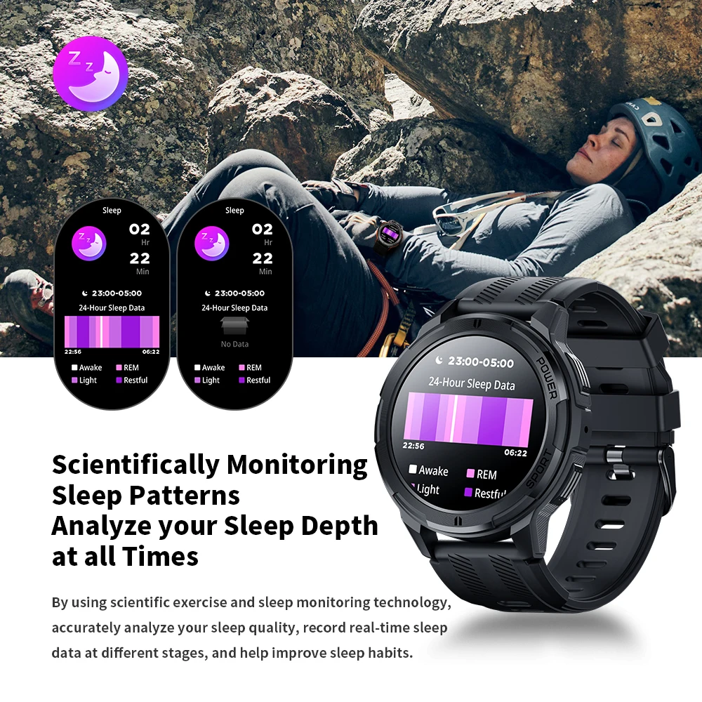 SKMEI 410mAh AMOLED Smartwatch inch 1ATM Waterproof