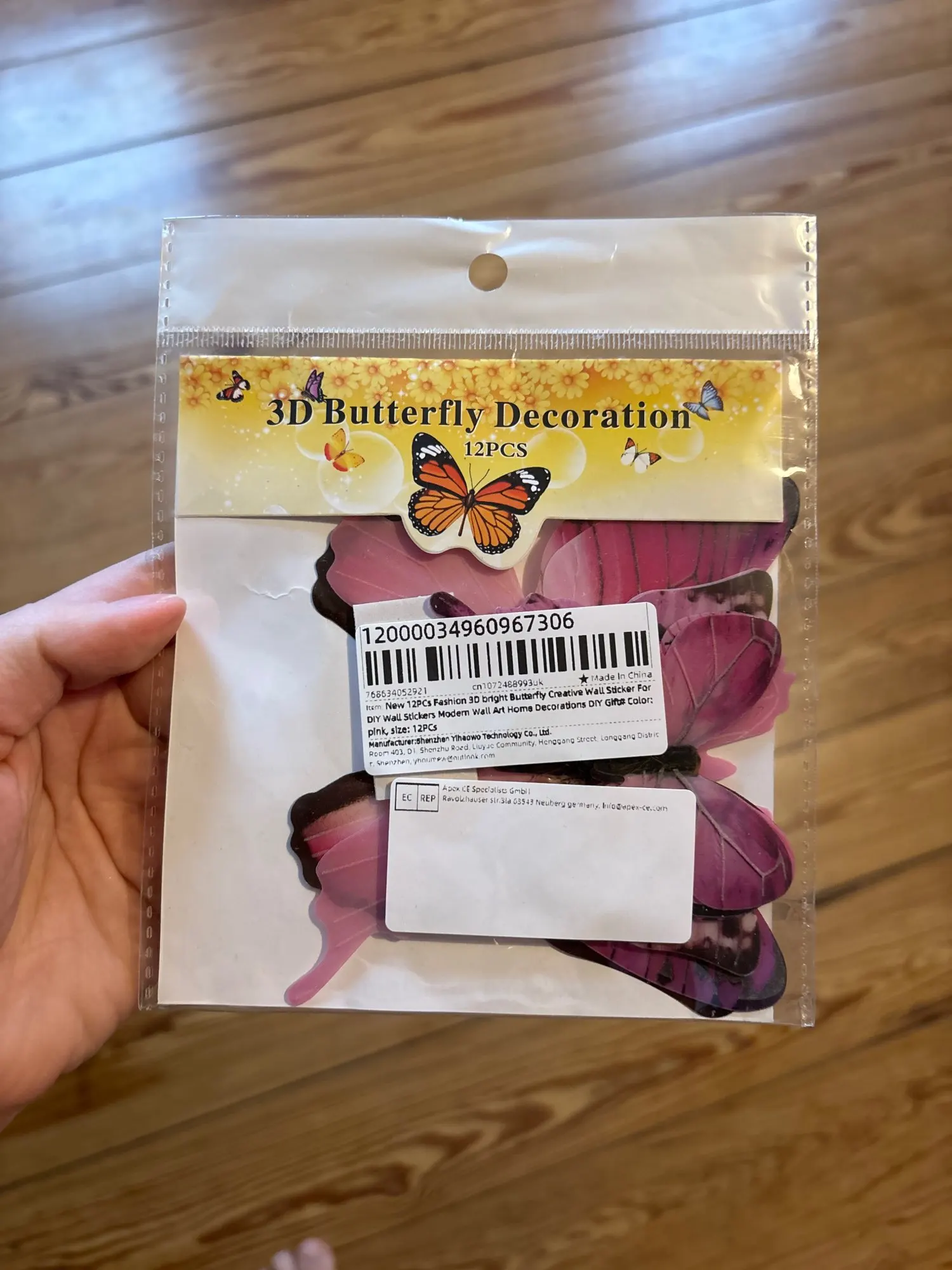 Luminous 3D Butterfly Wall Sticker photo review