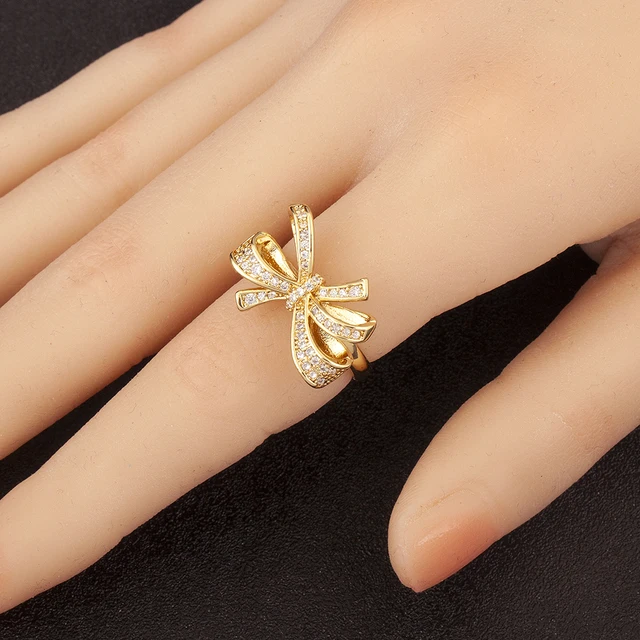 87887-3b3c68.jpg Nidin – bagues ouvertes rétro en forme d'arc romantique, 5 Styles réglables pour femmes et filles, bijoux fantaisie en Zircon brillant, cadeaux d'anniversaire, nouvelle collection