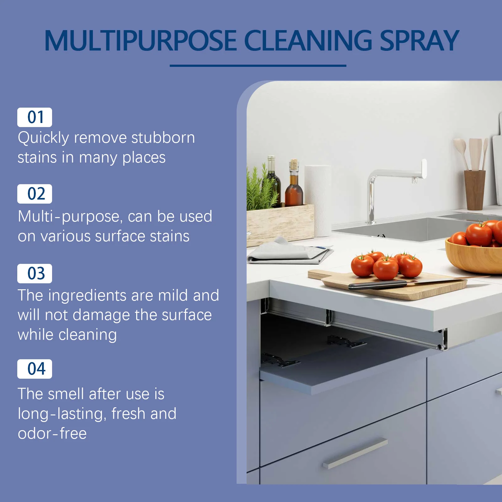 Jue-Fish 120ml Oil Stain Cleaning Spray Degreaser Foam Clean Stove Oven Range Hood Cleaning Agent Kitchen Grease Bubble Cleaner