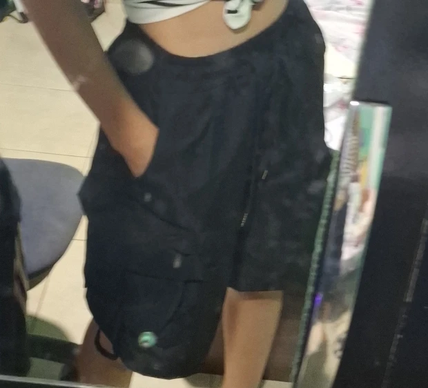 Women’s Mesh Ballet Wrap-Style Harem Shorts photo review