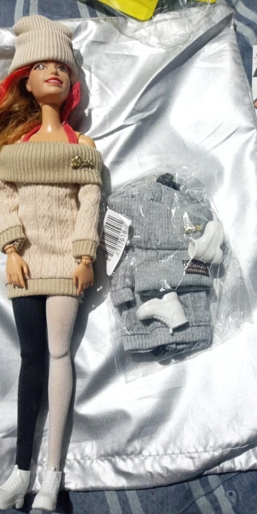 30cm Thin Doll Clothes Daily Casual Sweater 4 Pcs Suit Girls DIY Dress Up Toy Doll's Accessories photo review