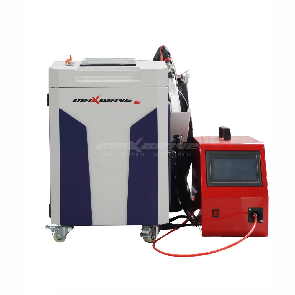 handheld laser welding machine MAX air-cooled 1500W fiber laser 4 in 1 gun welder machine for sale aluminum copper welding 2