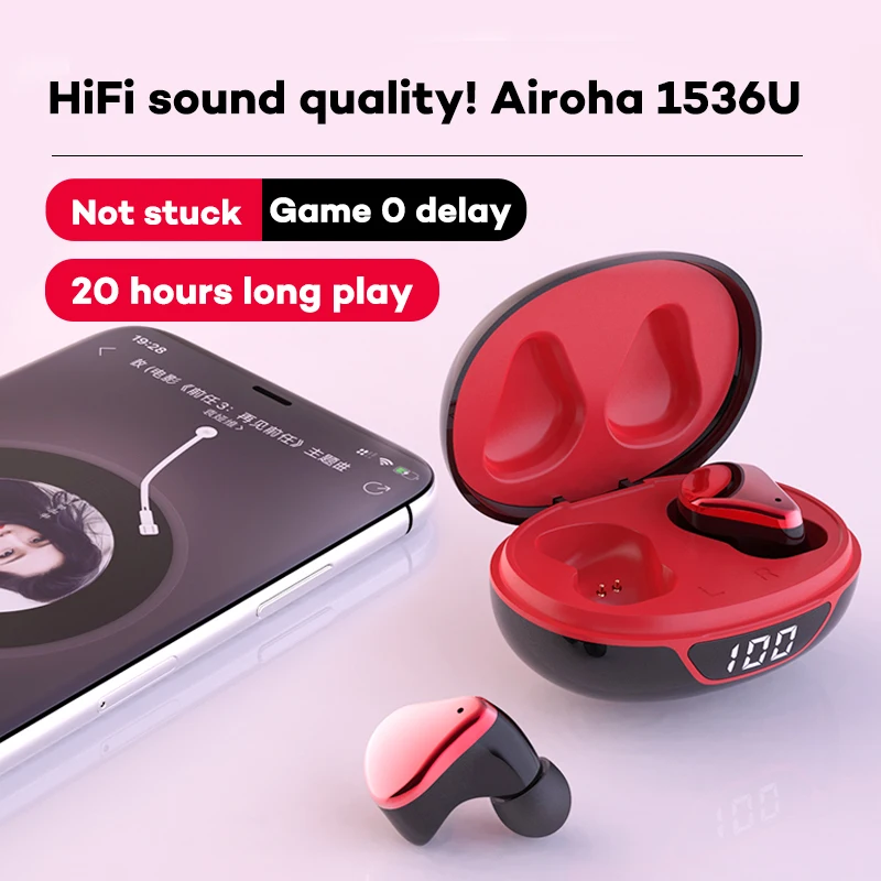 2023P68Bluetooth50EDRDualModeEarphonesMicSportsWirelessIn