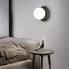 Bedroom Bedside LED Wall Sconce Lamp Nordic Minimalist Modern Staircase Walkway Living Room Background Wall E27 Glass Wall Light 2