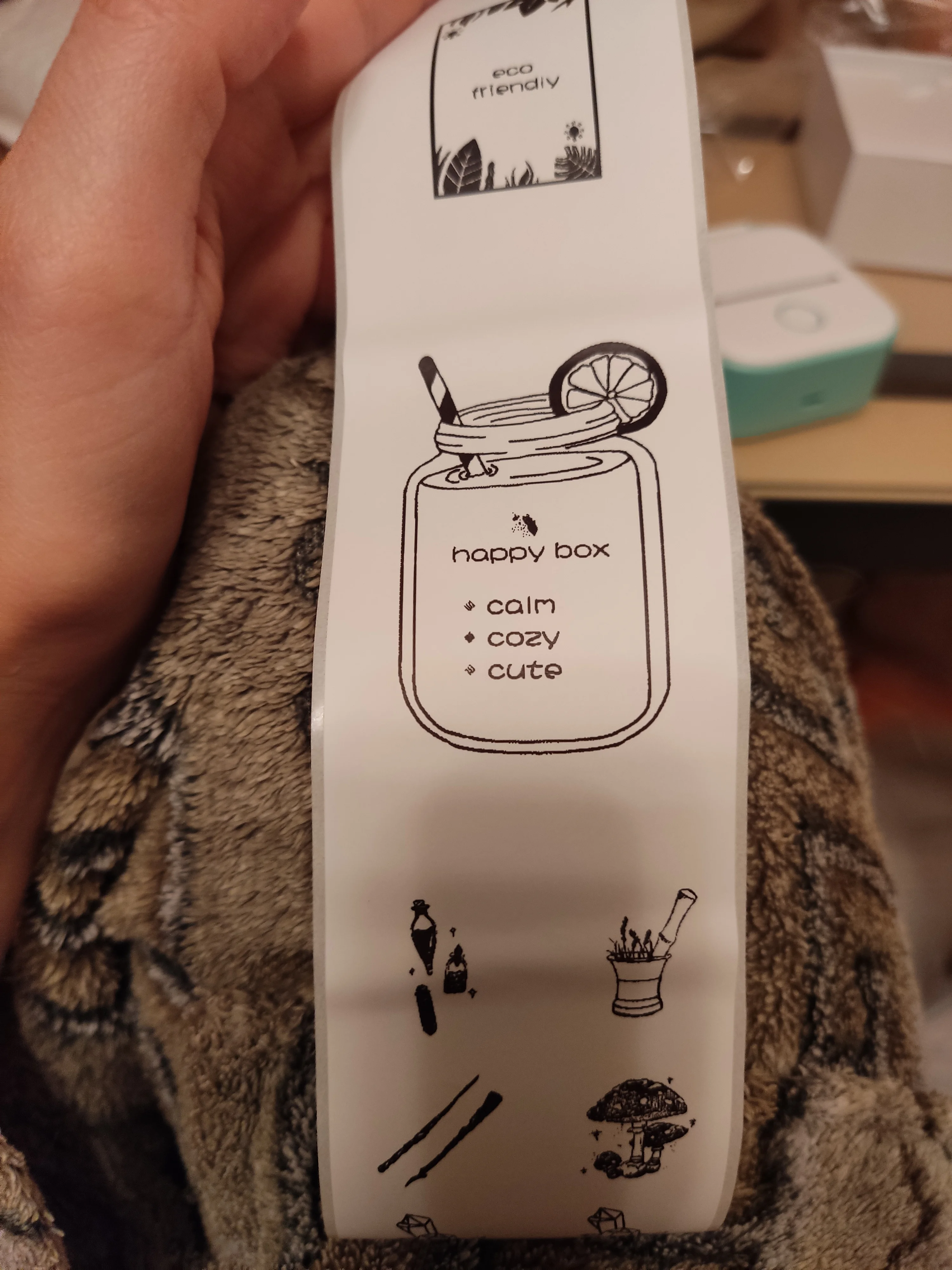 MINI POCKET PRINTER (With 1 Extra Printer Paper Roll Lasting for Over