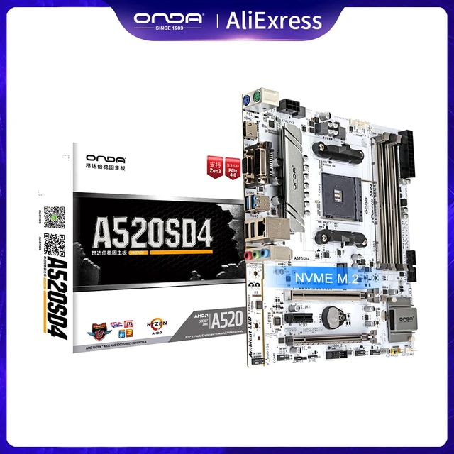 ONDA B550 VH Motherboard New Micro-ATX AMD B550-VH DDR4, 57% OFF