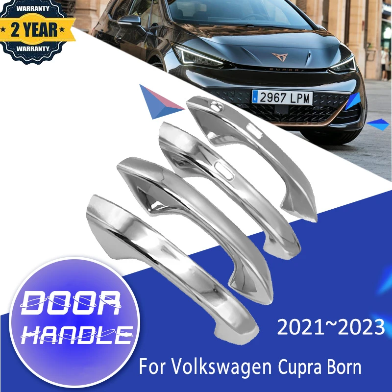 Luxurious Chrome Car Door Handle Cover For Vw Volkswagen Born Id 3 Id3 2020~2021 Anti-scratch Car Accessoires - Car Stickers AliExpress