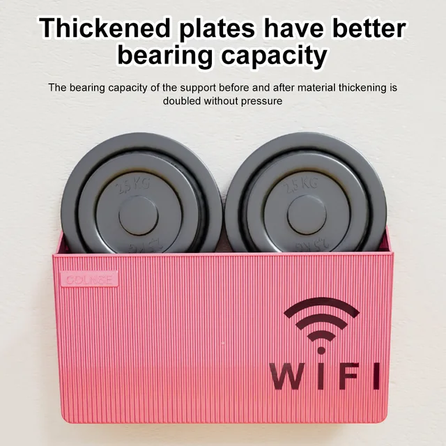 Útválasztó Tárolódoboz Vezeték Nélküli Wifi Fal Függő Abs Műanyag Szervező Doboz Kábelállvány Tartó Polc Otthoni Dekoráció - Image 3