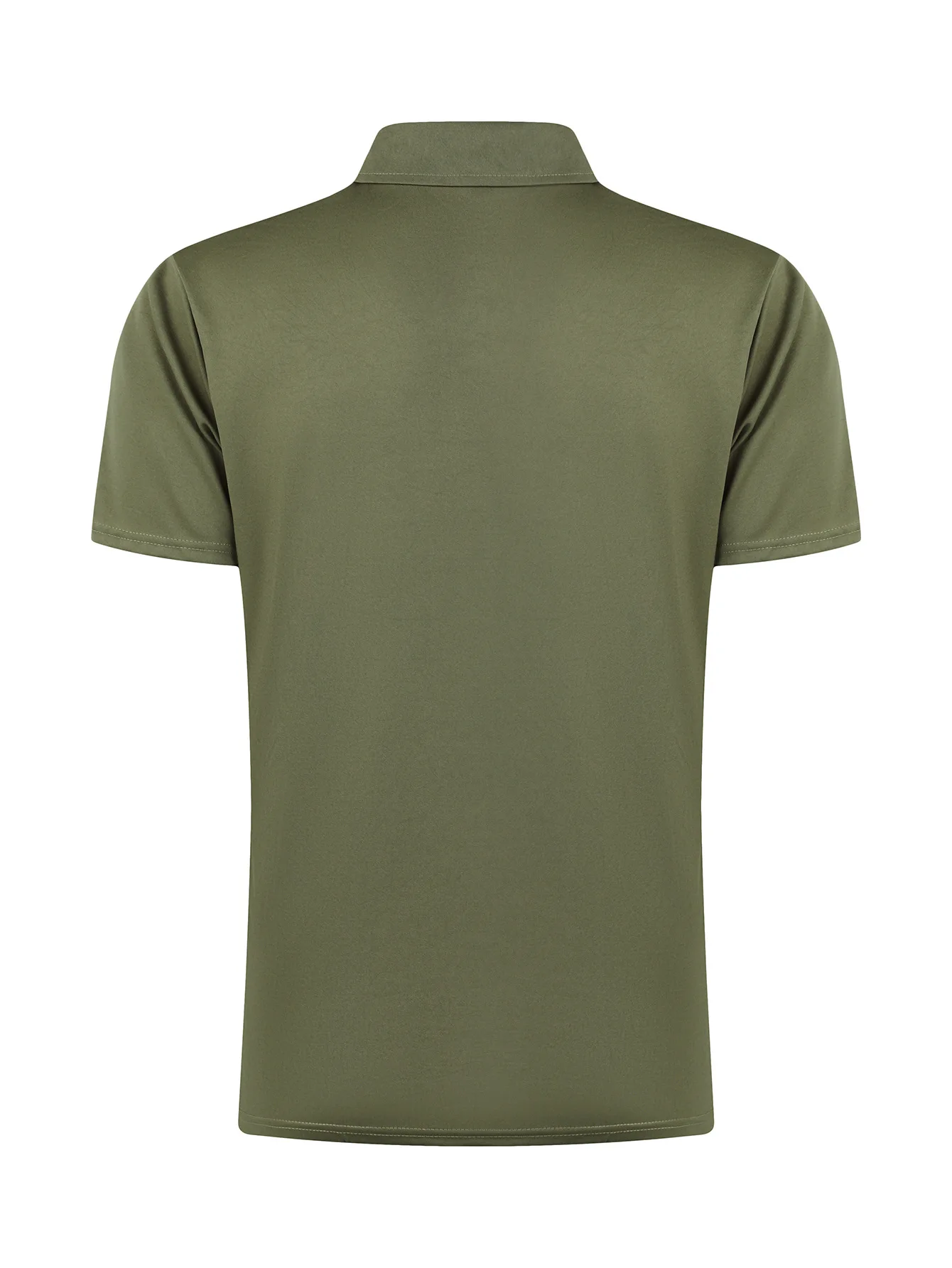 Polo Shirt For Men Solid Golf Clothing Daily Casual Zipper Polo Shirts Summer Breathable Turn-Down Collar Streetwear Male Tops