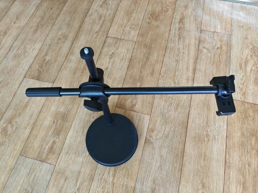 Overhead Tripod with Ring Light Table Tabletop Shooting Stand Tripods with Mobile Phone Holder Boom Arm for Nail Art Photography photo review