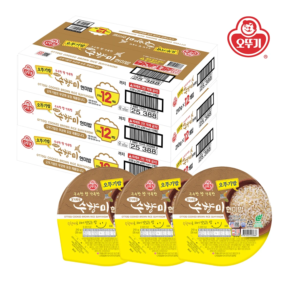 오뚜기 오뚜기밥 수향미 현미밥 210g x 36개