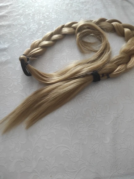 Synthetic Long Braided Ponytail Hair Rope Extension photo review