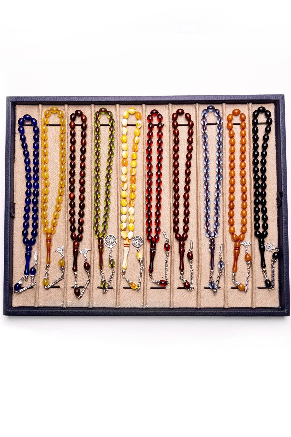 

Имитация пудры Янтарный однокисточковый набор четки Kazaz модель ячменя исламский набор религиозные веры для мужчин и женщин оттоманка 10 шт.