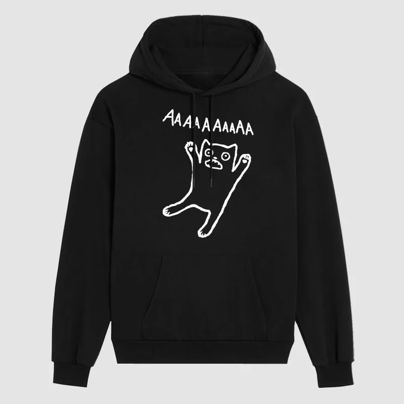 

Men's Funny Cat's Angry Cotton Hoodie