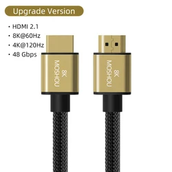 Ultra High - Speed HDMI 2.1 Cable - 8K 60Hz, 4K 120Hz, 48Gbps, eARC, HDR10+ - 5m (16.40 ft) (8K HDMI 2.1 Upgrade)