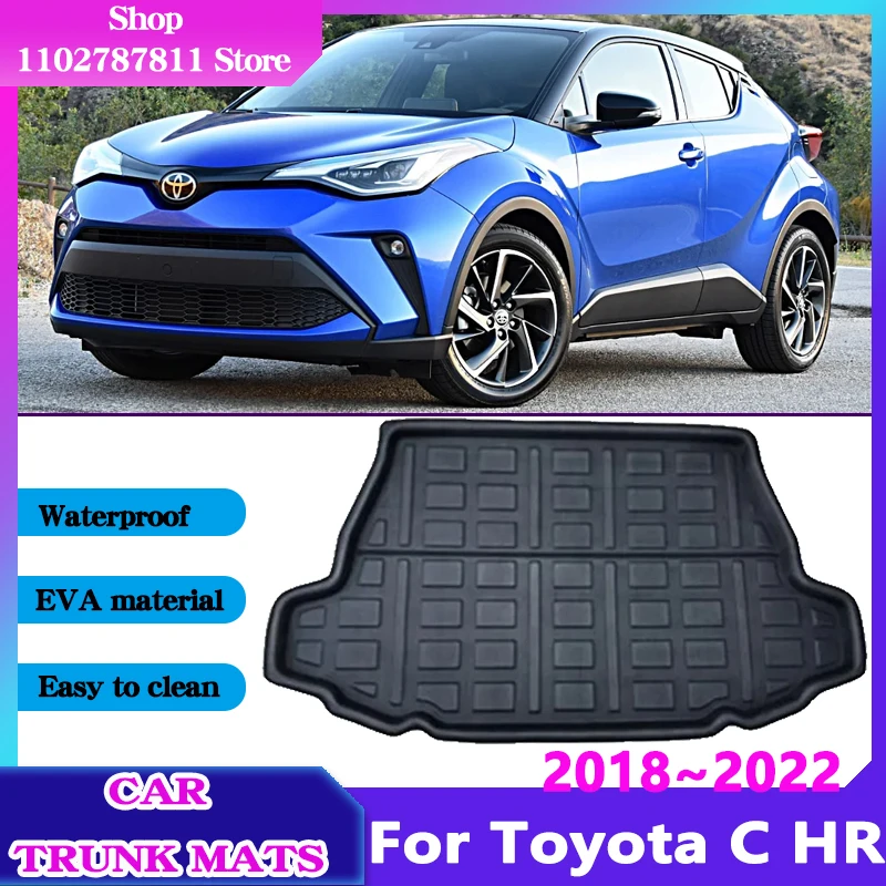 

For Toyota C-HR AX10 2022 2021 2020 2019 2018 C HR CHR Car Trunk Mats Waterproof Protect Liner Anti-Slip Cargo Pad Accessories