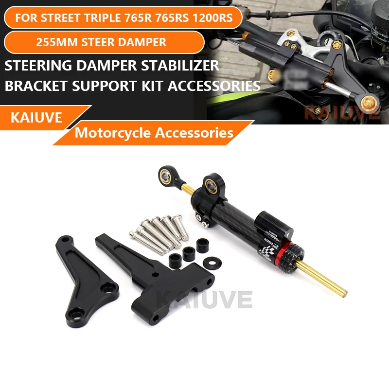 

Motorcycle Steering Stabilize Damper Bracket Mount for Street Triple 765R 765RS 1200RS