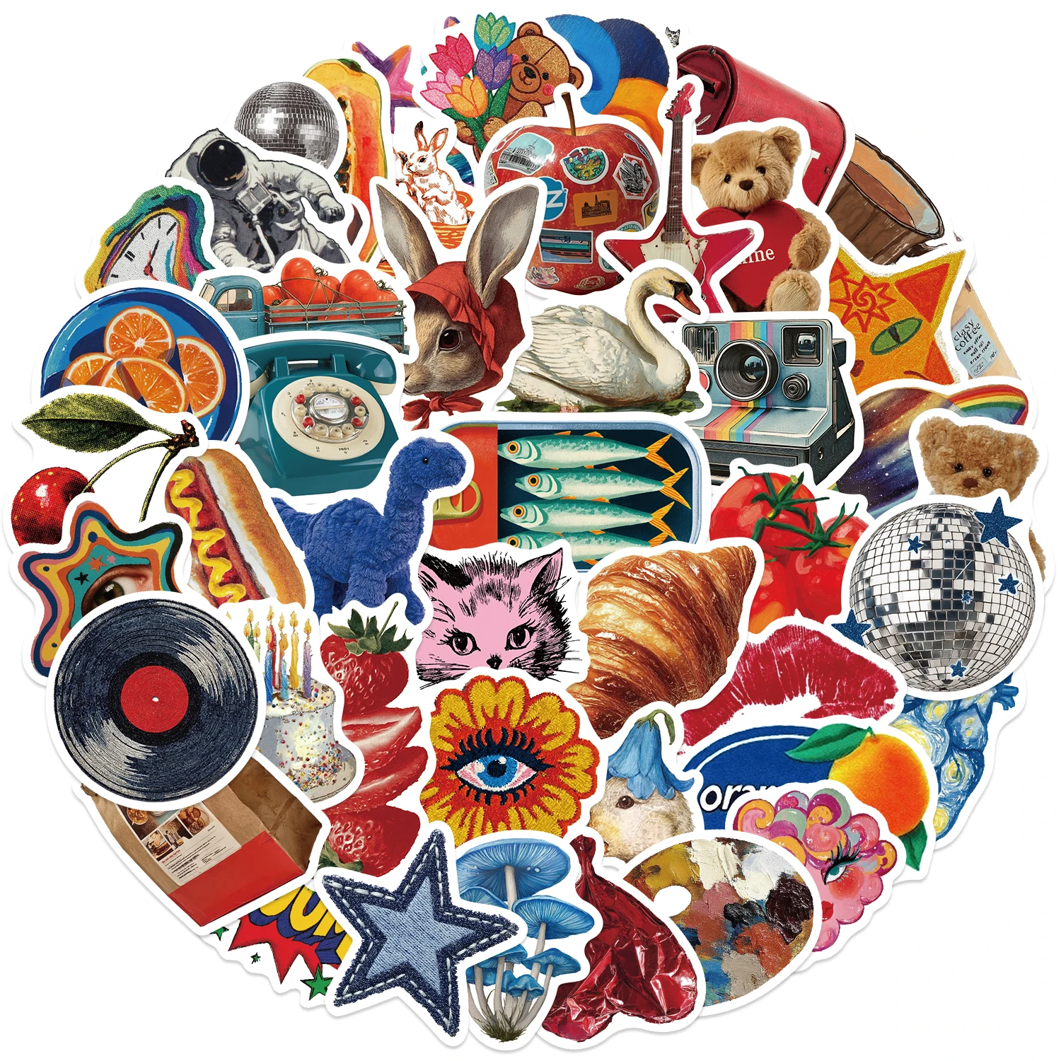 50PCS Vintage Y2K Aufkleber Cartoon Laptop Landschaft Gepäck Mode Nostalgie Skateboard Hause Zimmer Graffiti Aufkleber ﻿ – Detail 4
