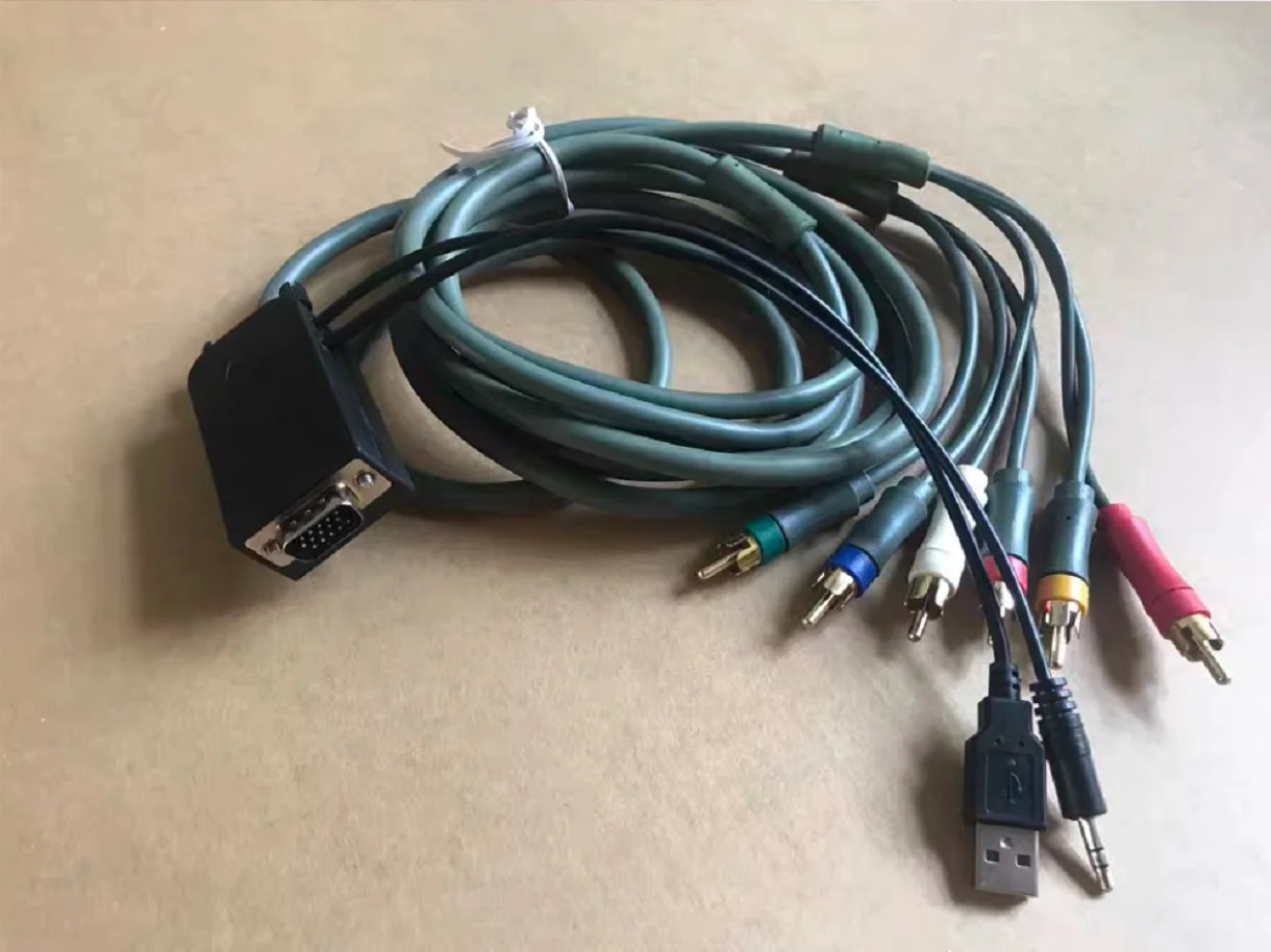 Low resolution VGA to RGBS cable suitable for USB Powered Low Solution PC Raspberry Pi mister Connection to Color Monitor low resolution vga to rgbs cable suitable for usb powered low solution pc raspberry pi mister connection to color monitor