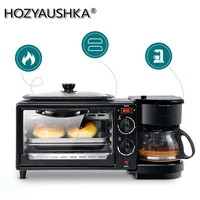 Multifunctional breakfast machine household three-in-one coffee machine oven toaster toaster 1