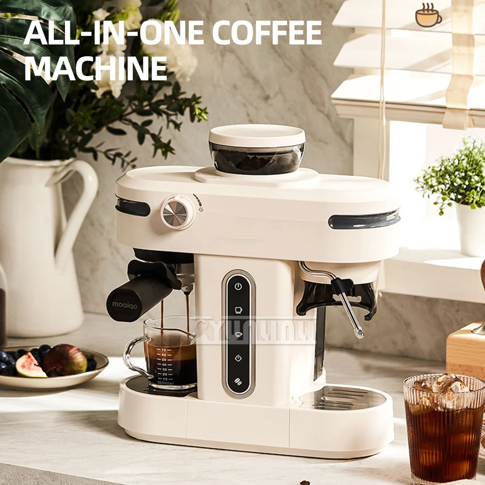 

Semi-automatic Coffee Maker Small Concentrated Milk Foam American Grinding Integrated Machine