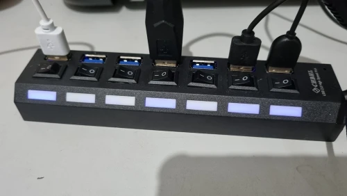 Extensão Hub Régua Usb 2.0 - 7 Portas Pc Hd Externo Pendrive photo review