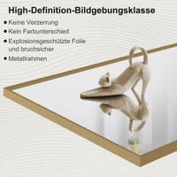 Anajqaqia 164-177 см зеркало в полный рост, прямоугольное напольное зеркало с металлическим каркасом, настенное зеркало для гостиной — изображение 5