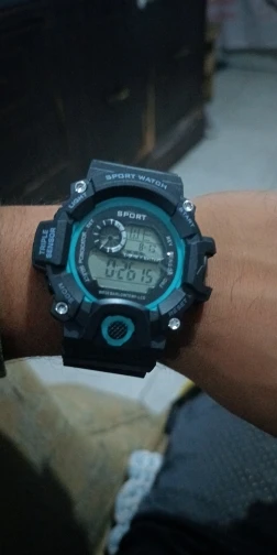 Fashion Men's Watch Sports Electronic Wristwatch Large dial Multifunctional Waterproof Luminous Alarm Kids Male's Military Watch