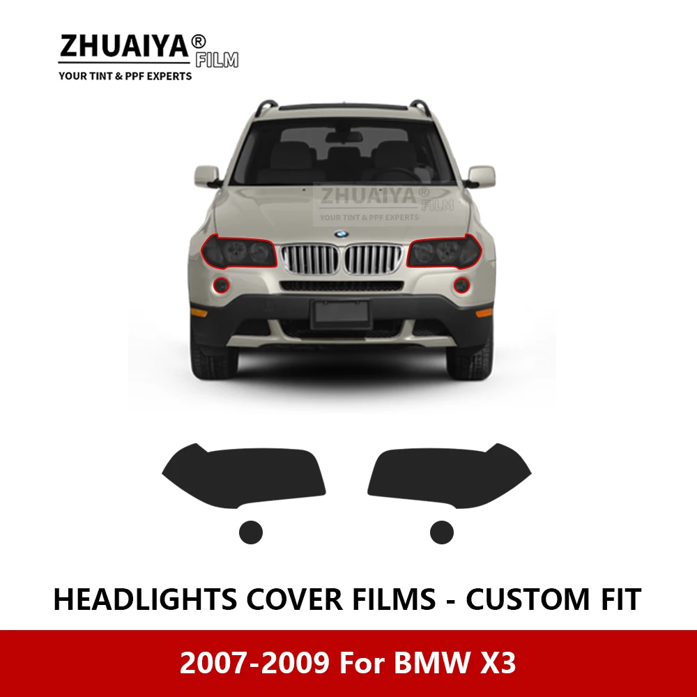

Защитная пленка с защитой от царапин для автомобильных фар BMW X3 2007-2009