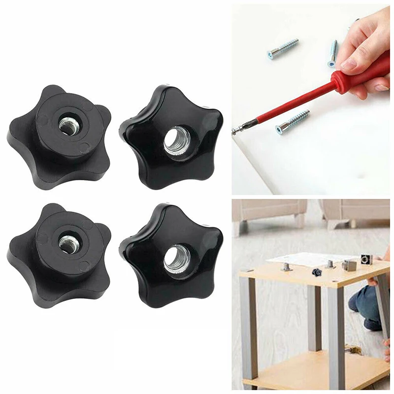1pc M6 M8 M10 M12 Stainless Steel 304 Female Thread Star Knob Handles Star Shaped Clamping Nuts - View #2