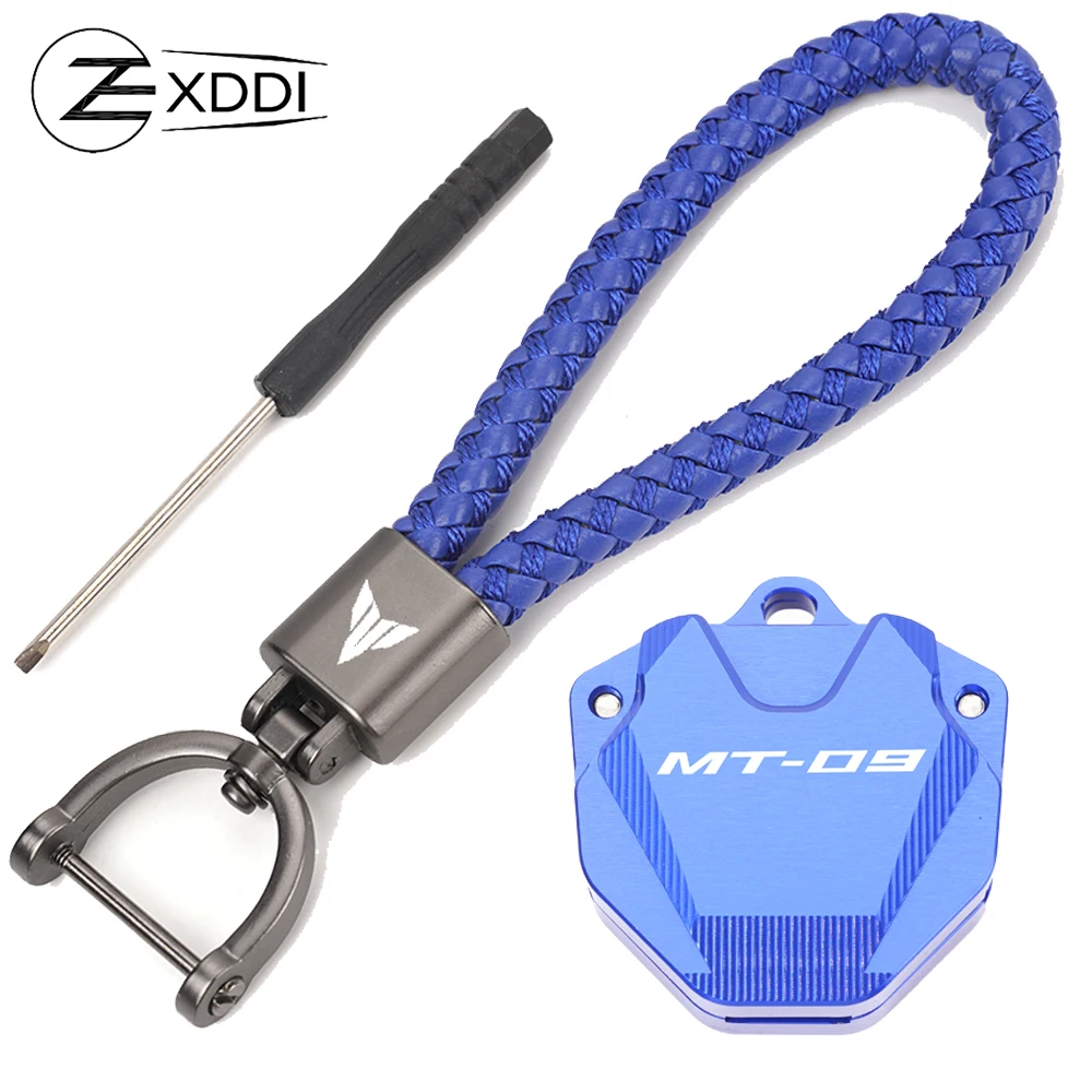 

For YAMAHA MT-09 MT 09 MT09 2013-2019 2020 2021 2022 2023 CNC Motorcycle Key Case Cover Key Shell Key Ring Key Chain Accessories